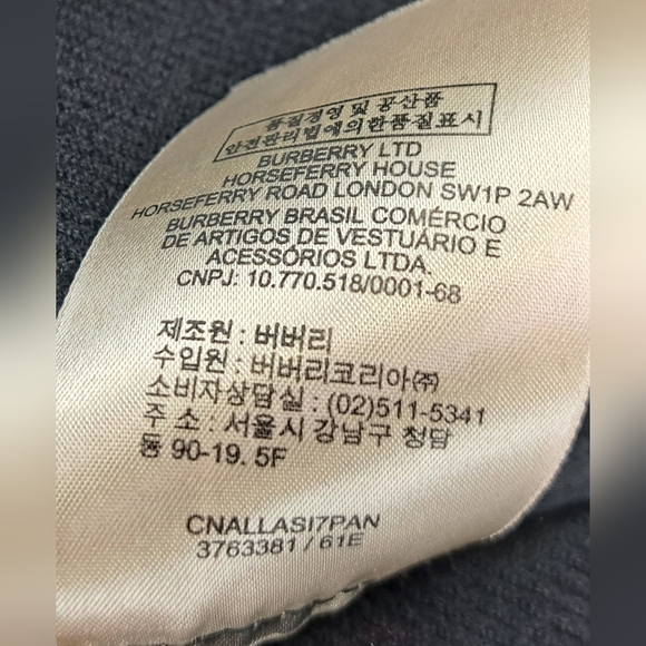 Burberry Double Breasted Pea Coat Winter Jacket Wool Check Plaid Plus Sz 14 US - Picture 13 of 15